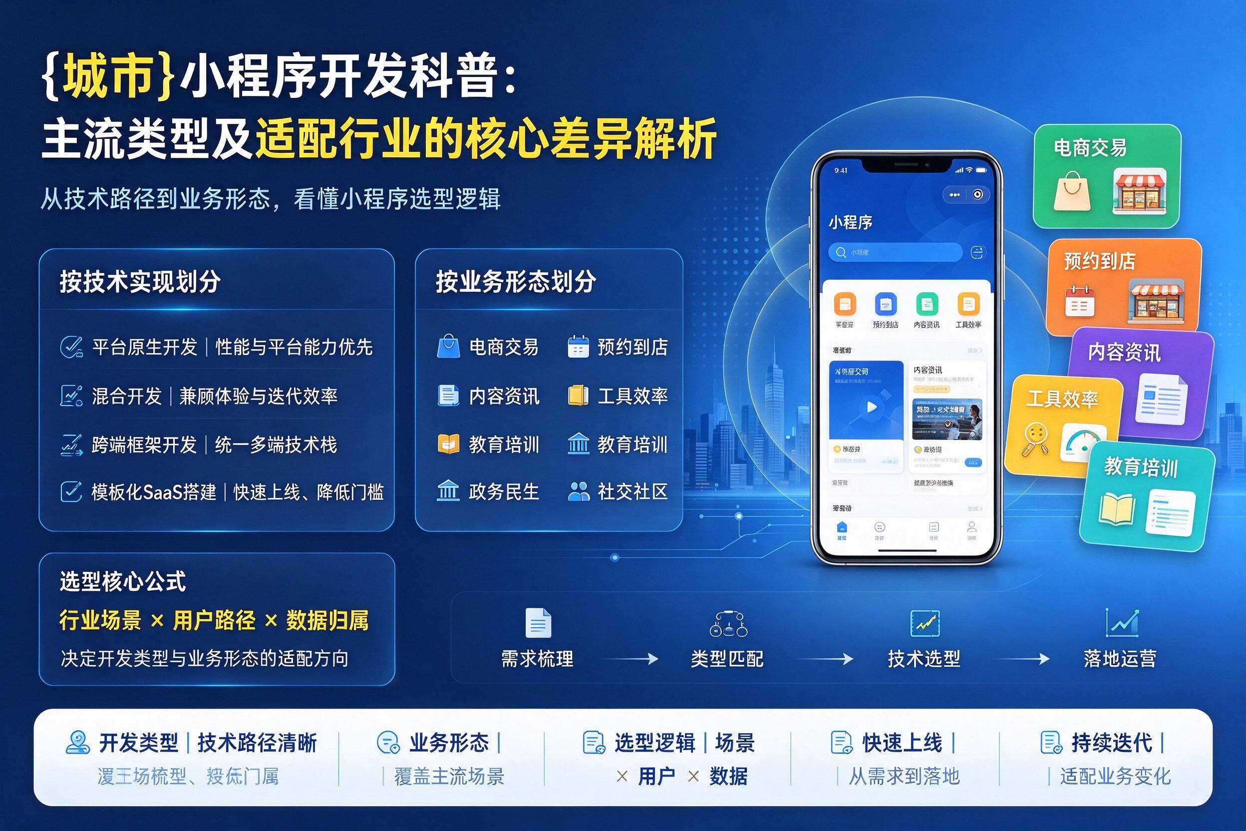 七台河小程序开发科普：主流类型及适配行业的核心差异解析